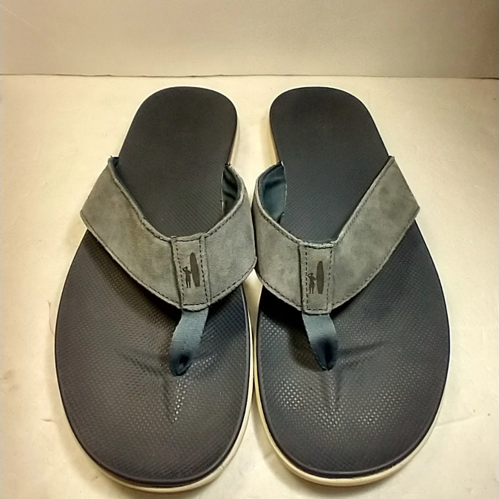 Johnnie-O Dockside Blue Flip Flops Sandals Men's sz 13M.
